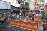 Cortege pour le Songkran ( Nouvel an bouddhiste ou festival de l eaux )