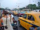 Heure de pointe a Calcutta