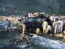 Passage difficile sur la route du retour a Gilgit