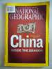 National Geographic sur la Chine dont le gouvernement a censure des pages en les collant les unes aux autre ou en biffant certaines phrases