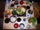 Sushi et hot pot party chez Kumiko, Osaka