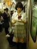 Etudiante dans le metro