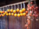 Kaki, fruite orange jaune