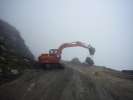 Caterpillar degageant  la route