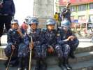 Policieres pendant le Strike, Kathmandu