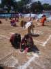 Competition de kolam, ils sont fait de poudre de couleurs, Mamalapuram