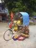 Cyclo-Baba montant a Badrinath